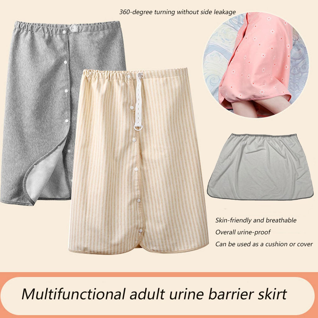 Full Open Waterproof Adjustable Reusable Adult Diaper Skirt X928590