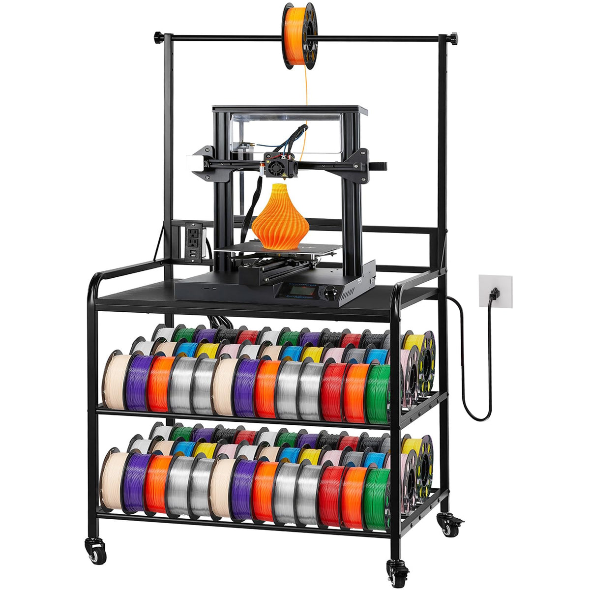 3-Tier Filament Storage Rack with Wheels E845562