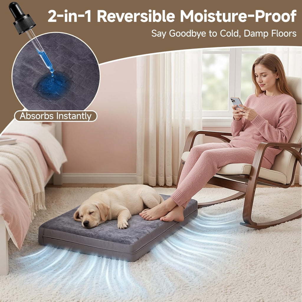 Waterproof Washable Reversible Dog Crate Bed Pad K612