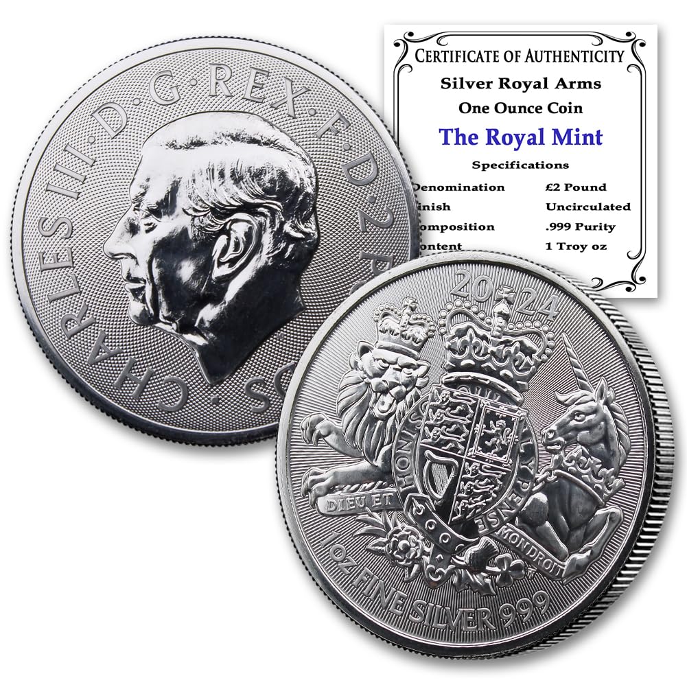 1 oz Silver British Royal Arms Coin J12234