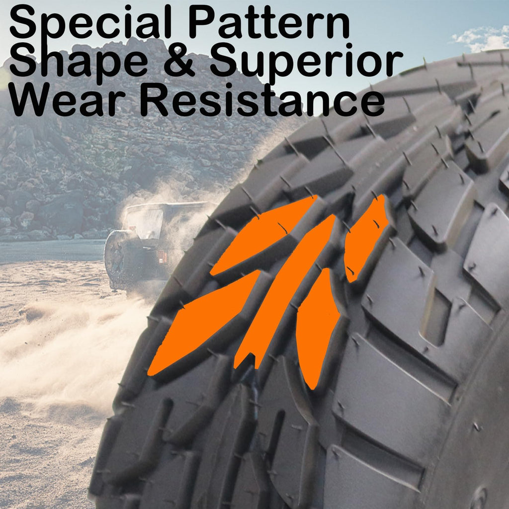 2 Pack 19X7-8 Tubeless All Terrain ATV Tires E955346