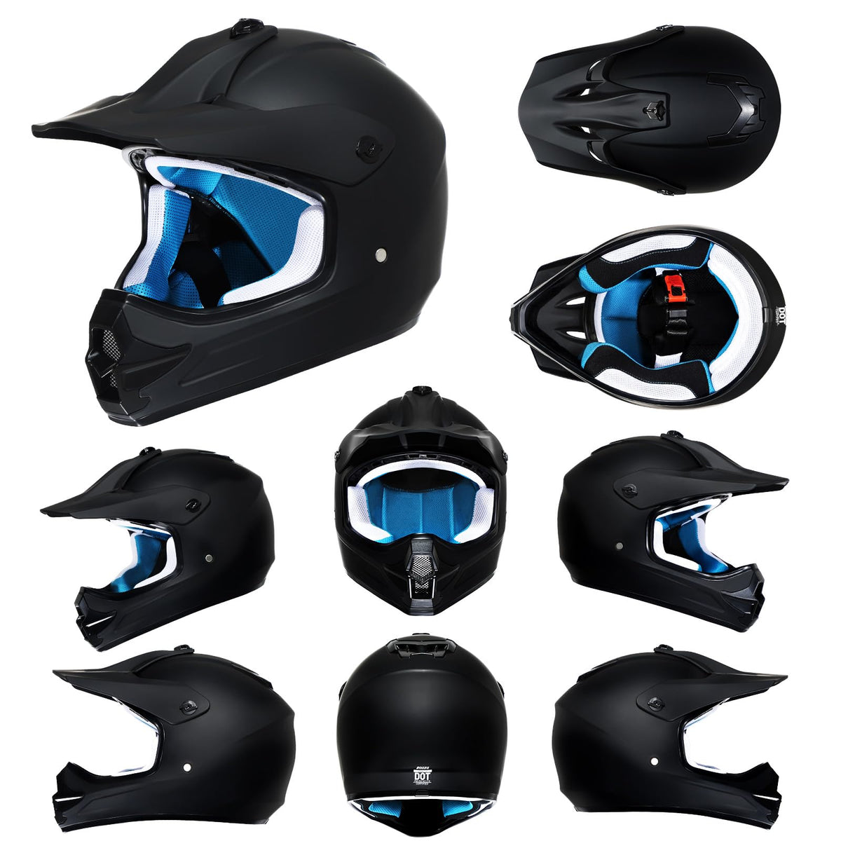 Youth Kids DOT Approved Full Face Motocross Helmet B286362