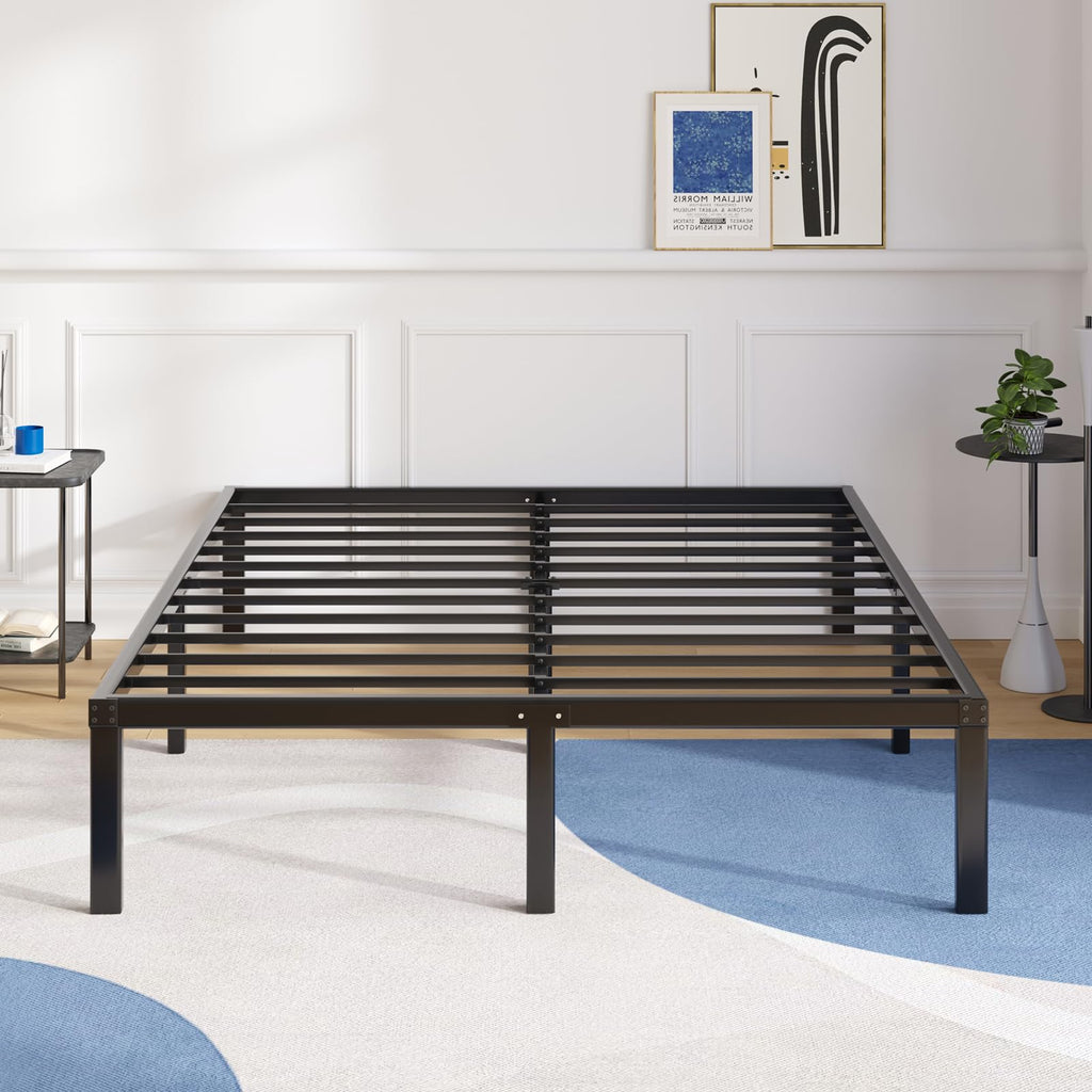 Queen Size 18 Inch Metal Platform Bed Frame H61238