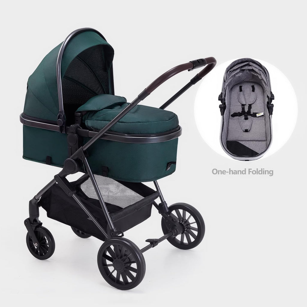 2 in 1 Convertible Reversible Seat Foldable Aluminum Alloy Stroller Z90832