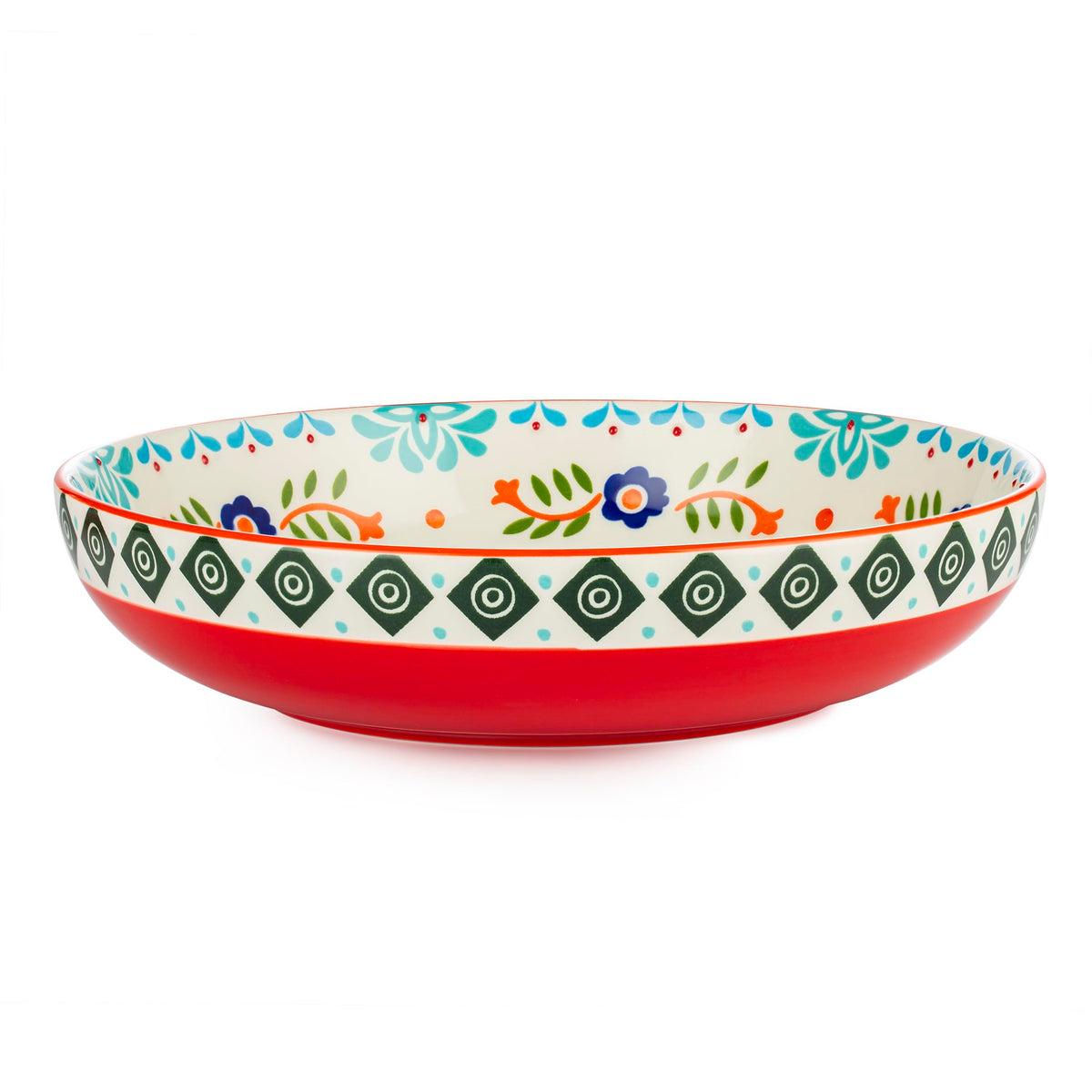 36 OZ Shallow Ceramic Dinner Bowls Set of 4 Z46410