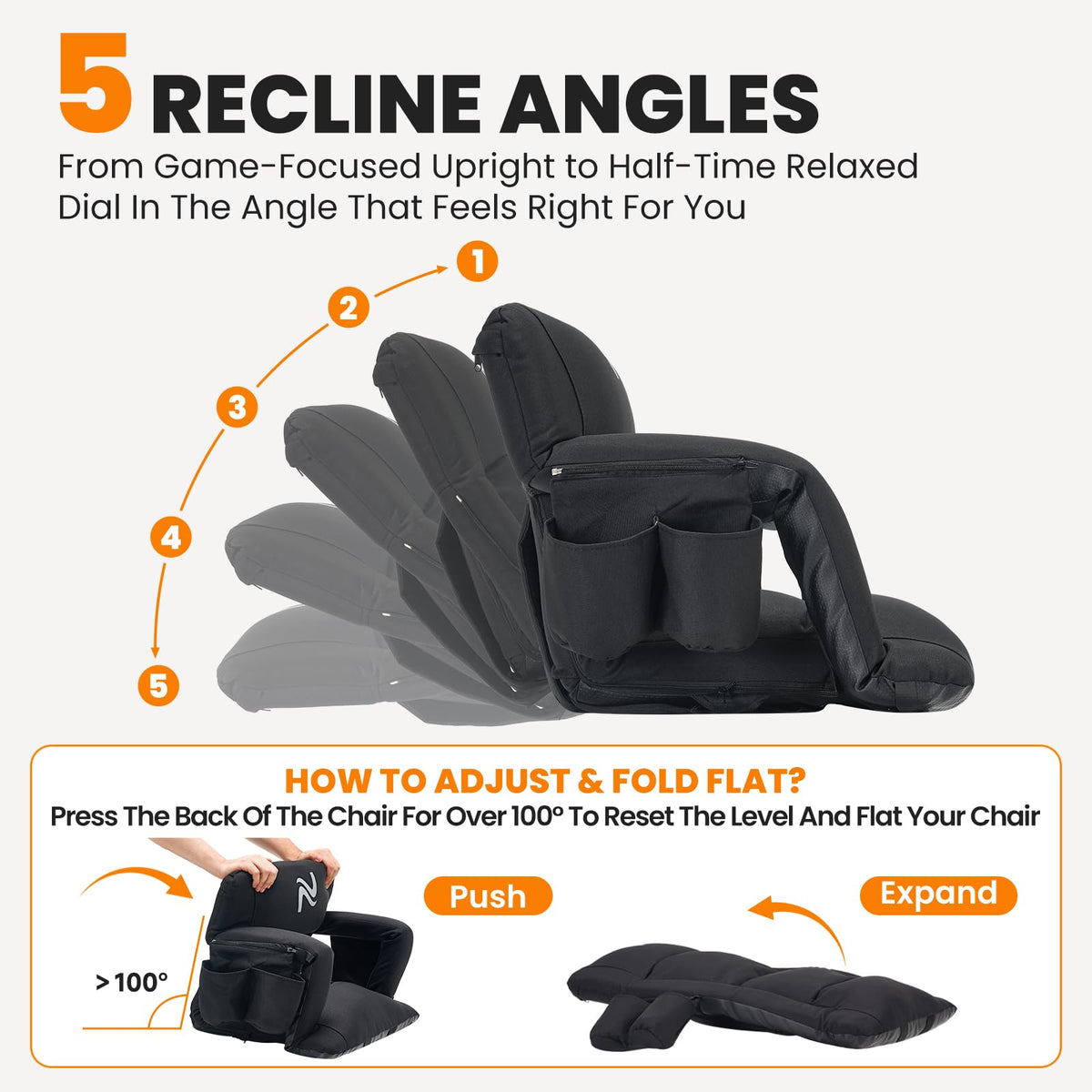 Extra Wide Padded Stadium Seats with Back Support X6983