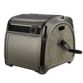 Metal Hose Reel Box, Heavy Duty Garden Hose Storage Reel, 150ft 5/8" Hose Capacity, Green E37204