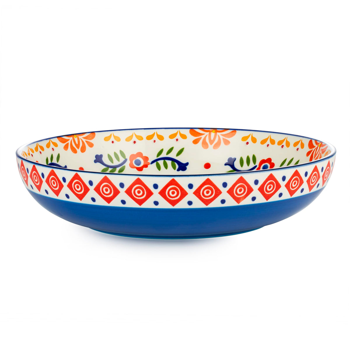 36 OZ Shallow Ceramic Dinner Bowls Set of 4 Z46410
