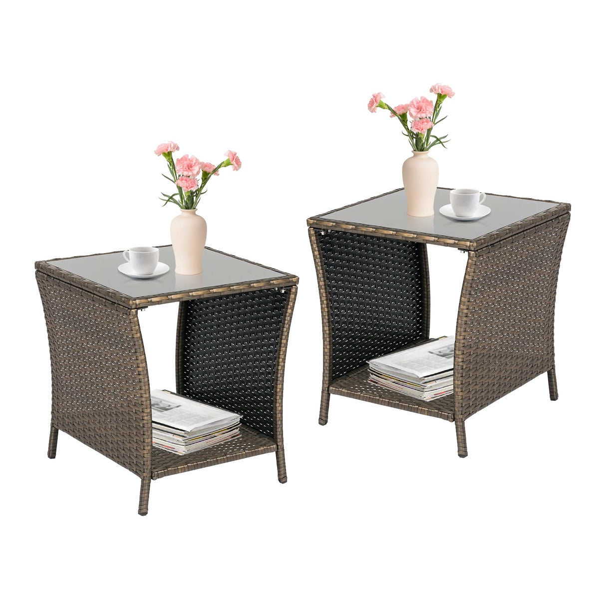 PE Rattan Wicker Outdoor Side Table O693