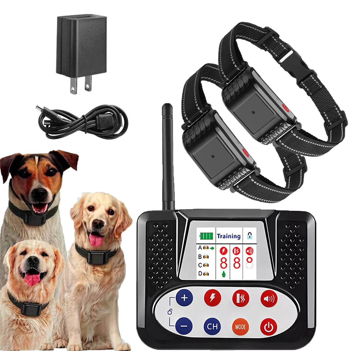 Wireless Electric Dog Fence & Remote Training Shock Collar, Waterproof, Up to 8 Acre I309