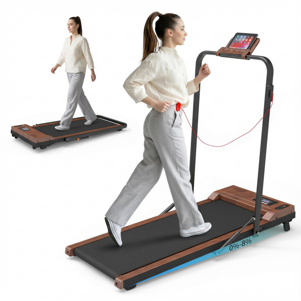2 in 1 Under Desk Treadmill 2.5HP Portable Treadmill H237