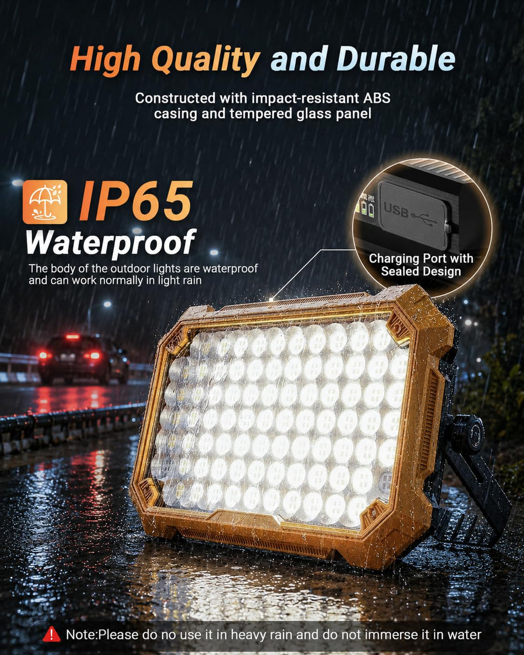 Rechargeable Magnetic LED Work Light J4605