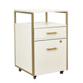 2 Drawer Rolling File Cabinet with Lock X58241