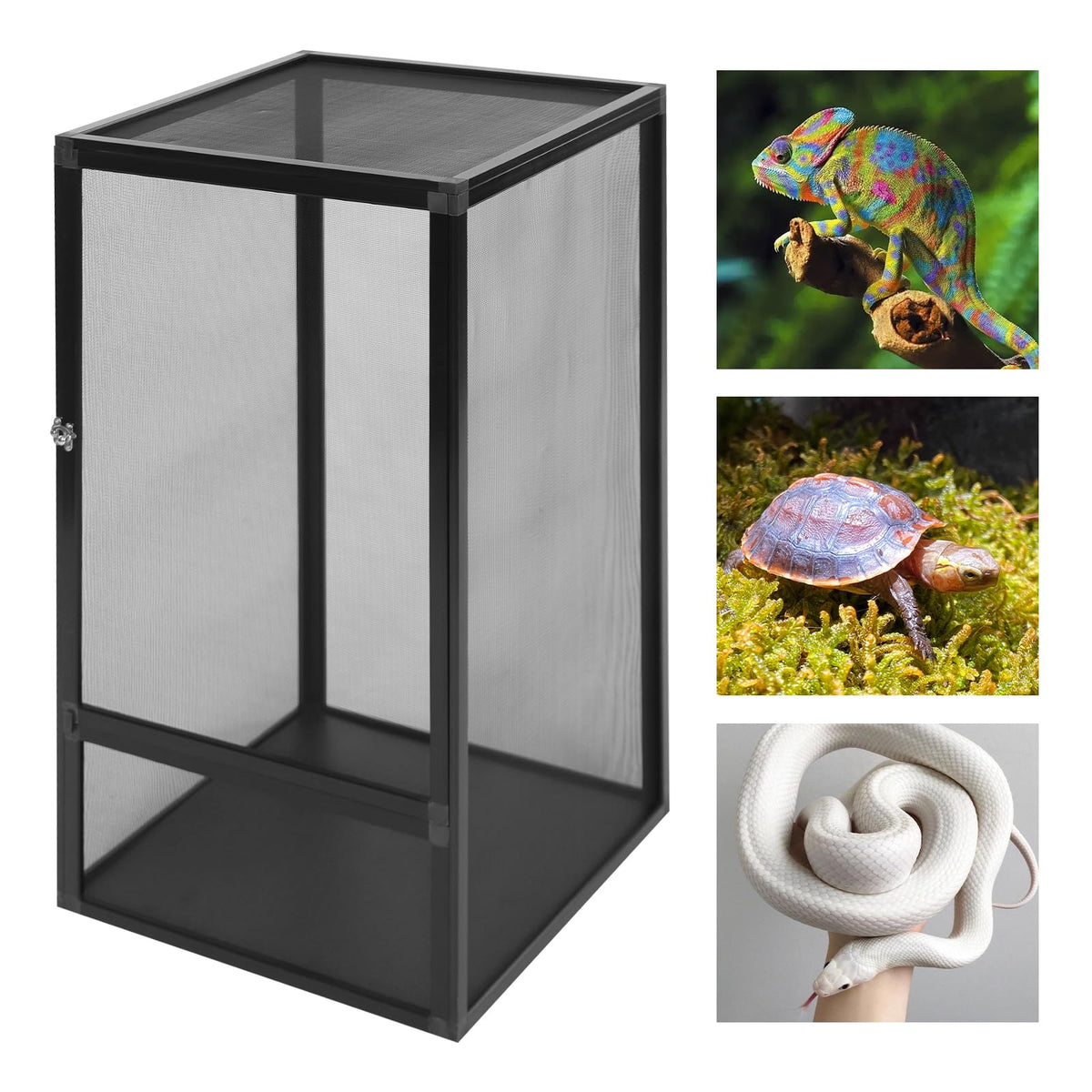 Reptile Mesh Cage Screen Terrarium Enclosure S5516