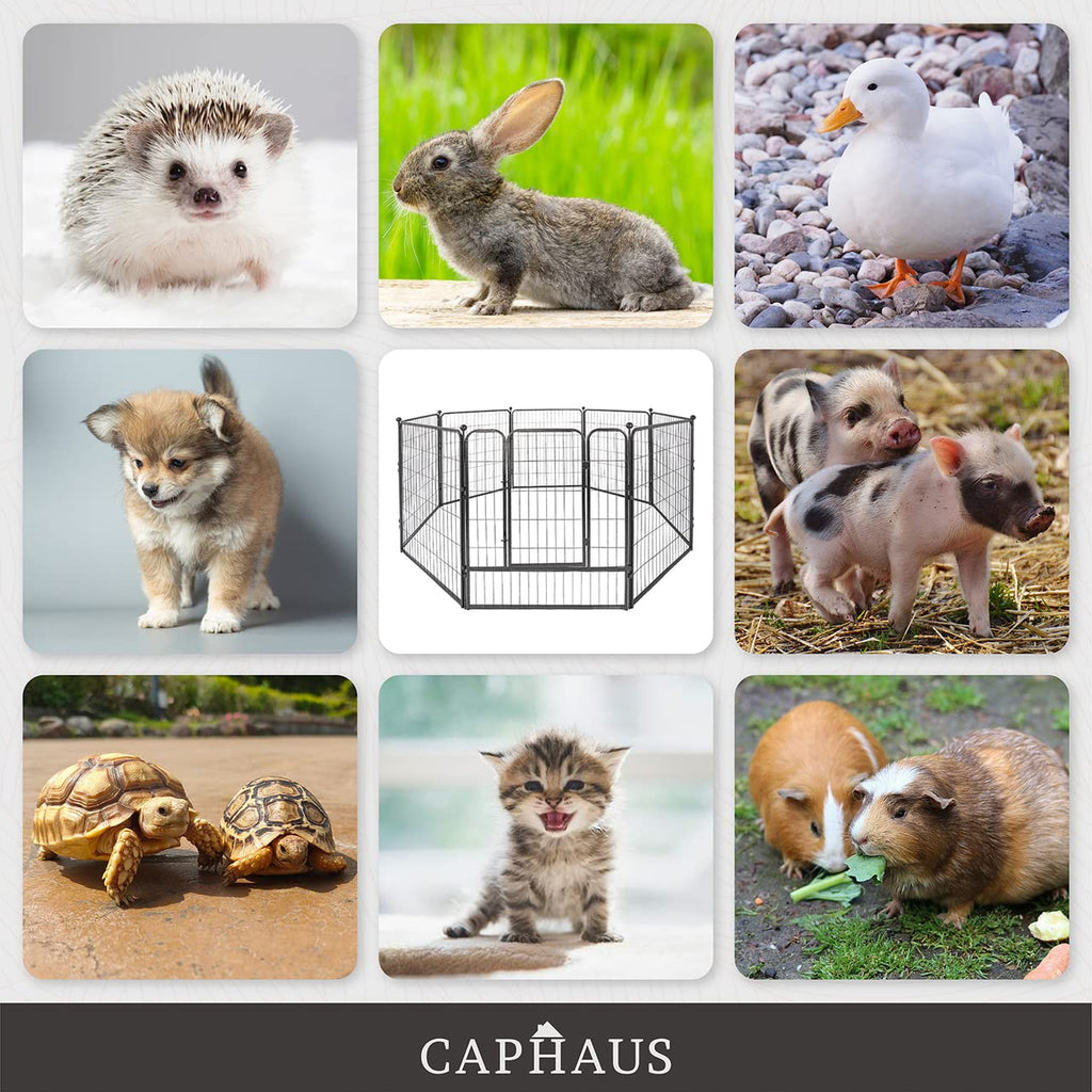 32 Inch Metal Foldable Pet Playpen with Door Z544