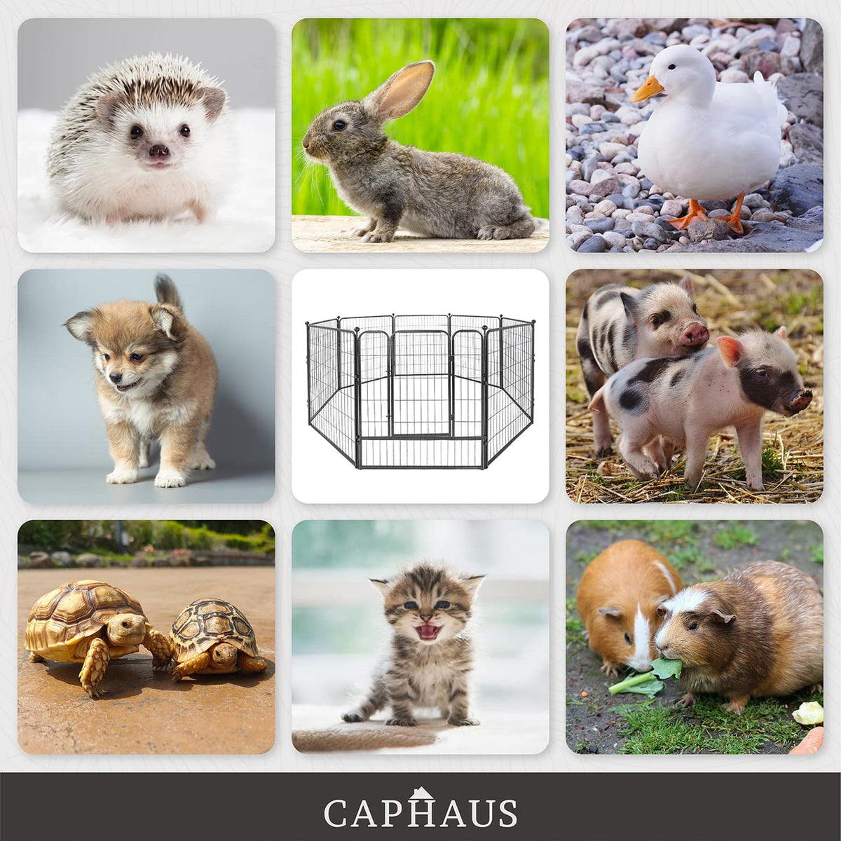 32 Inch Metal Foldable Pet Playpen with Door Z544