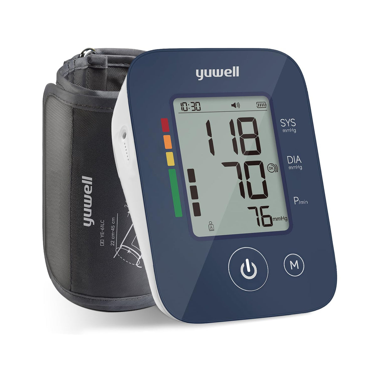Automatic Upper Arm Blood Pressure Monitor with Adjustable Cuff T697