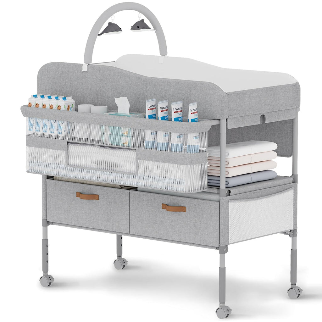 Portable Baby Changing Table with Storage Drawers O84114