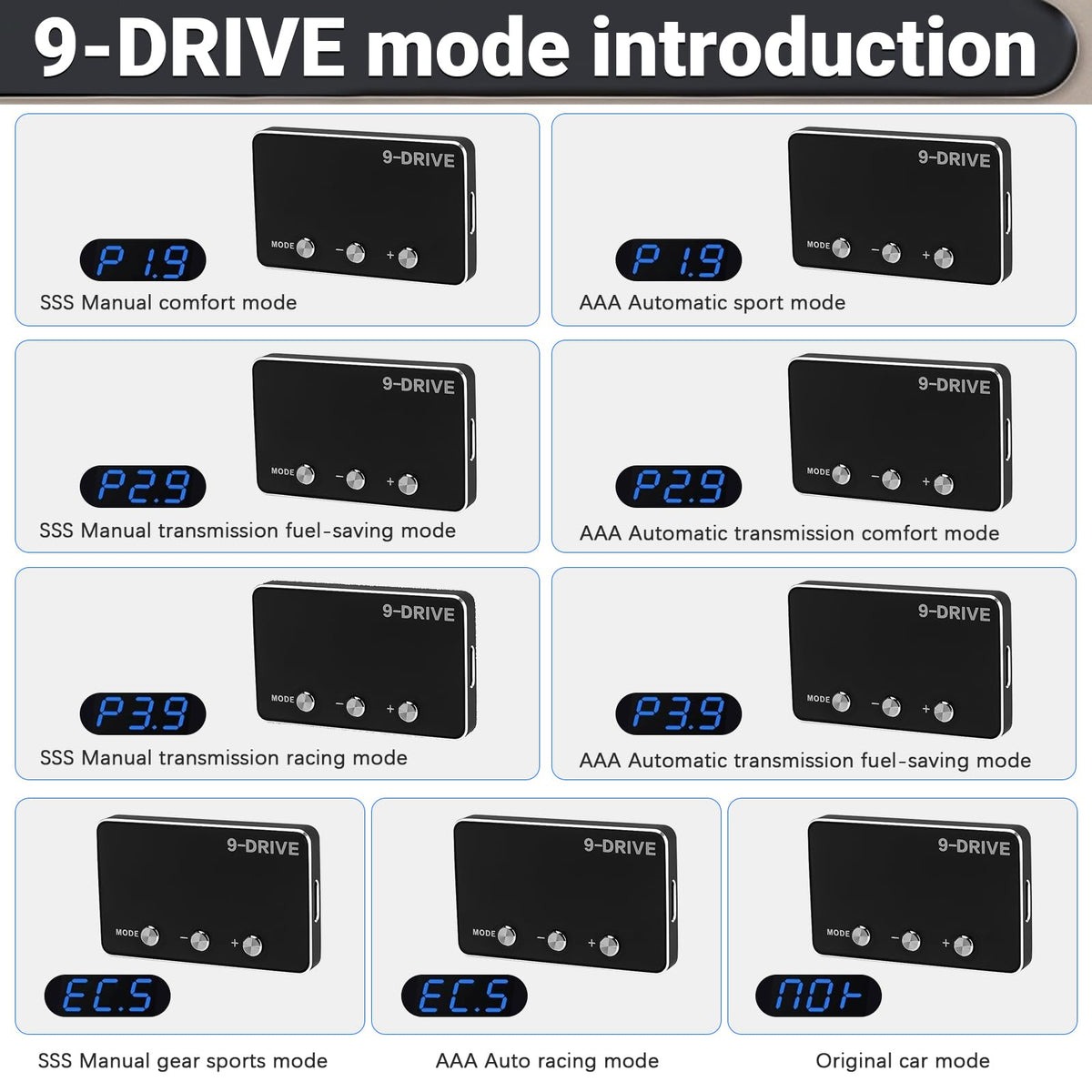 9 Drive Mode Throttle Response Controller U622
