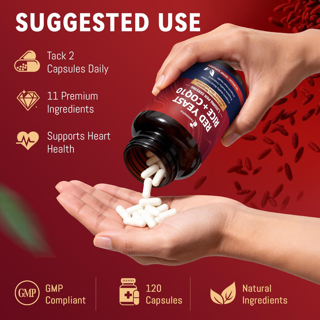 Red Yeast Rice with Coq10 120 Capsules R717
