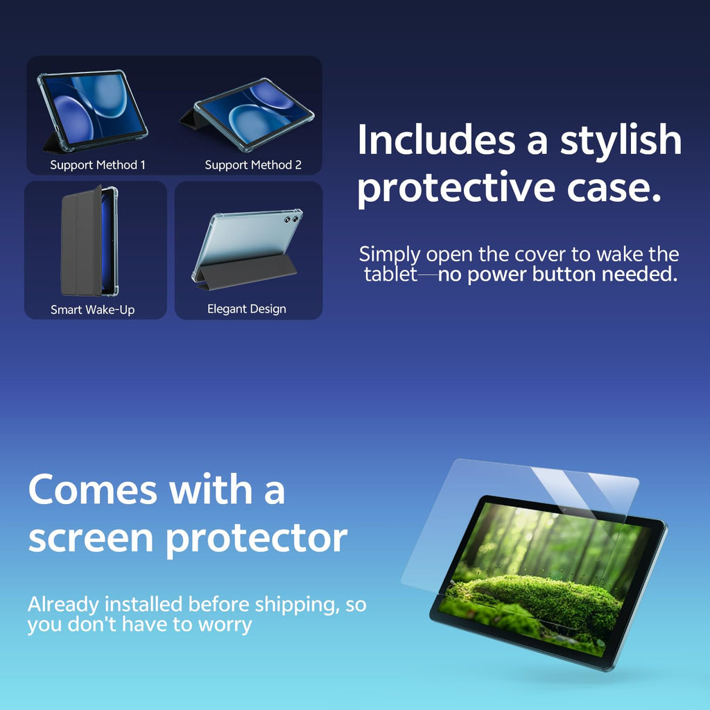 Android Tablet 10 Inch 20GB RAM 32GB Storage Blue T146