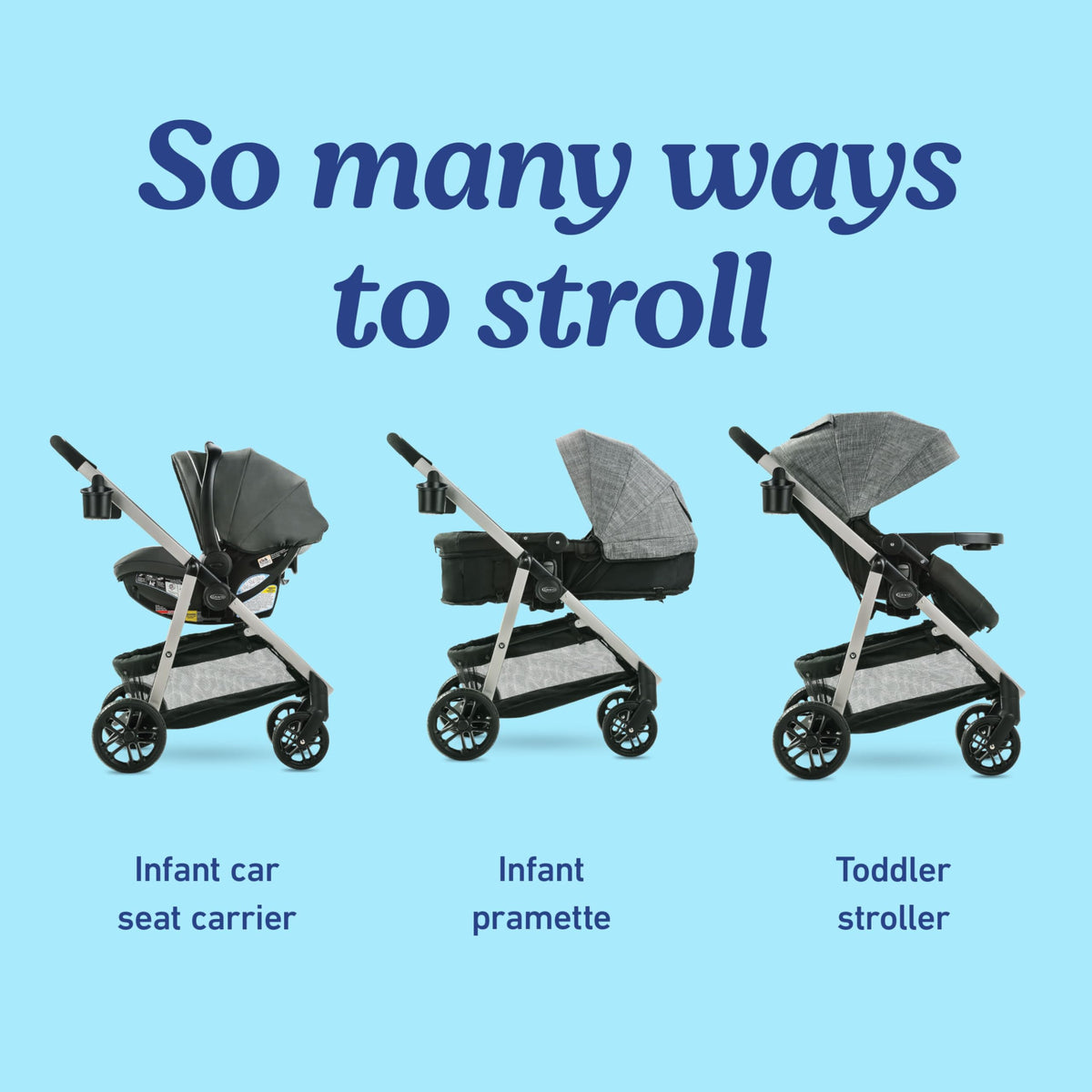 3-in-1 Travel System Stroller and Car Seat E7163