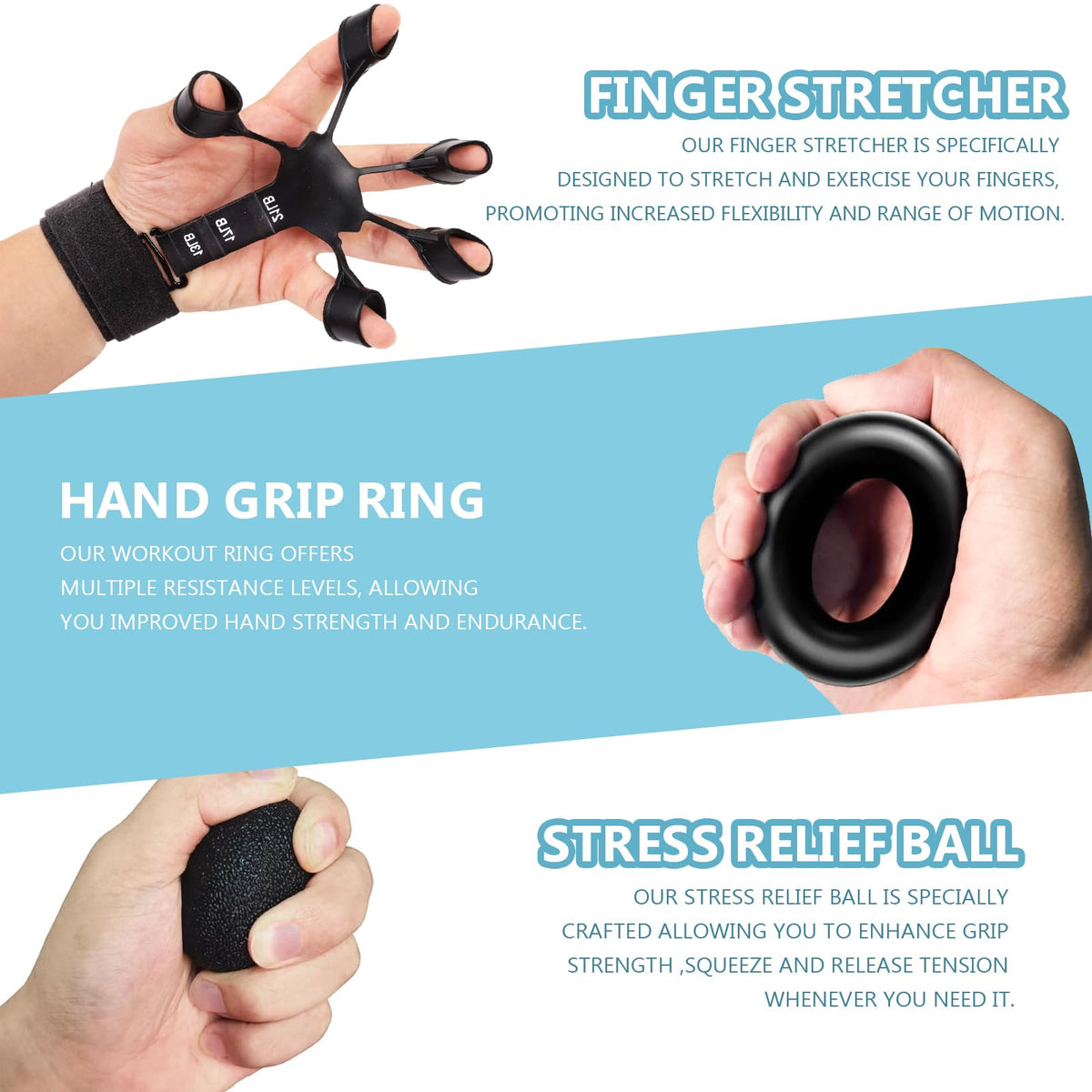 5/10 PCS Grip Strength Trainer Kit V247