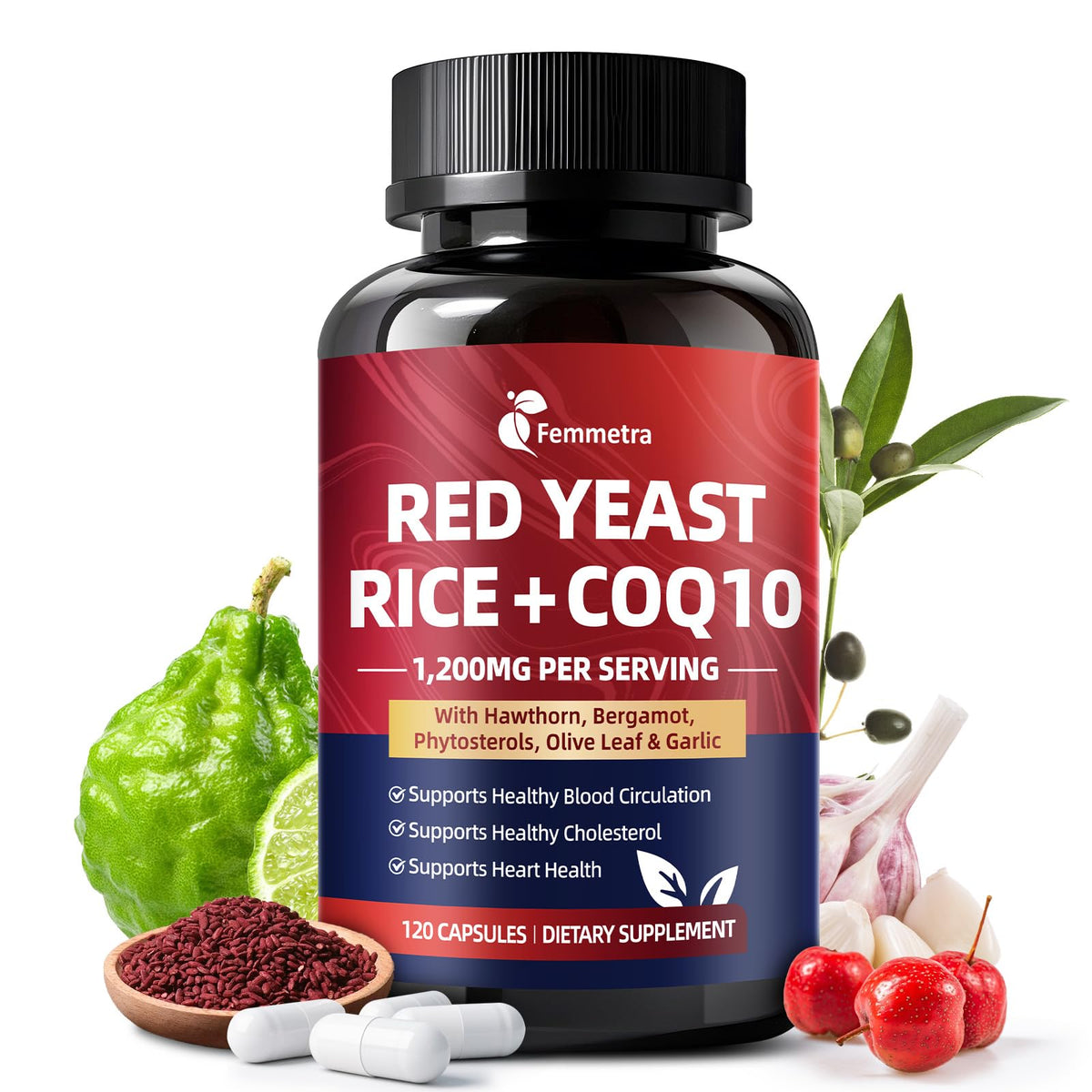 Red Yeast Rice with Coq10 120 Capsules R717