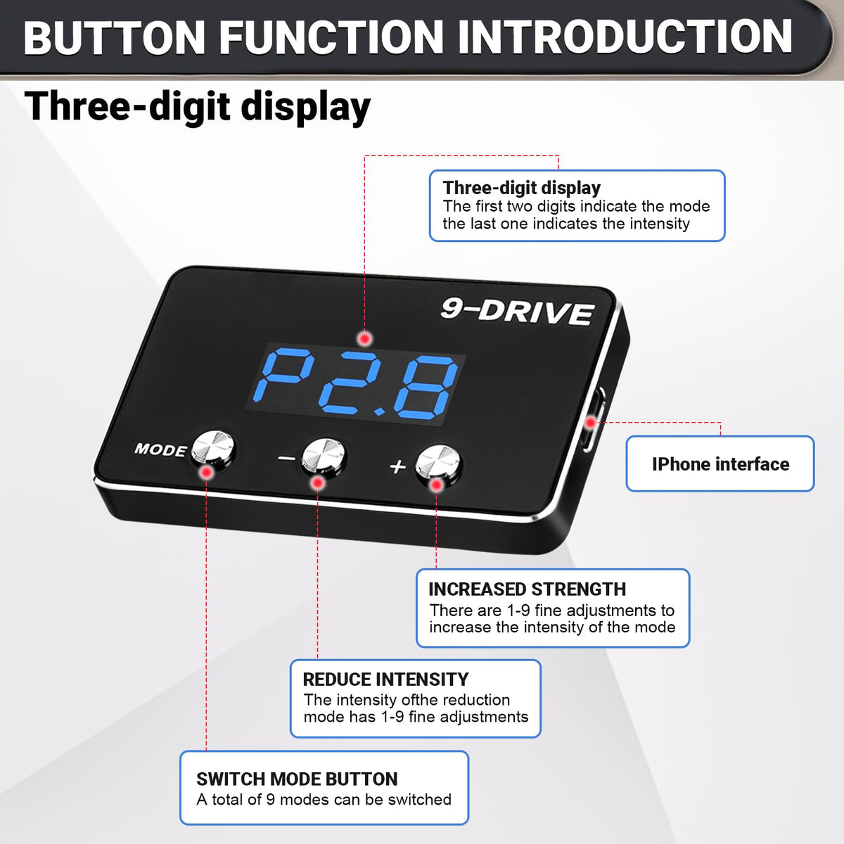 9 Drive Mode Throttle Response Controller U622