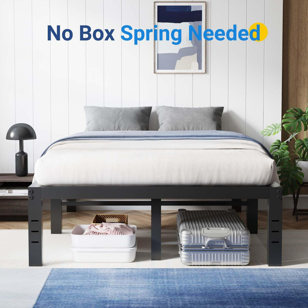 Queen Size 18 Inch Metal Platform Bed Frame H61238