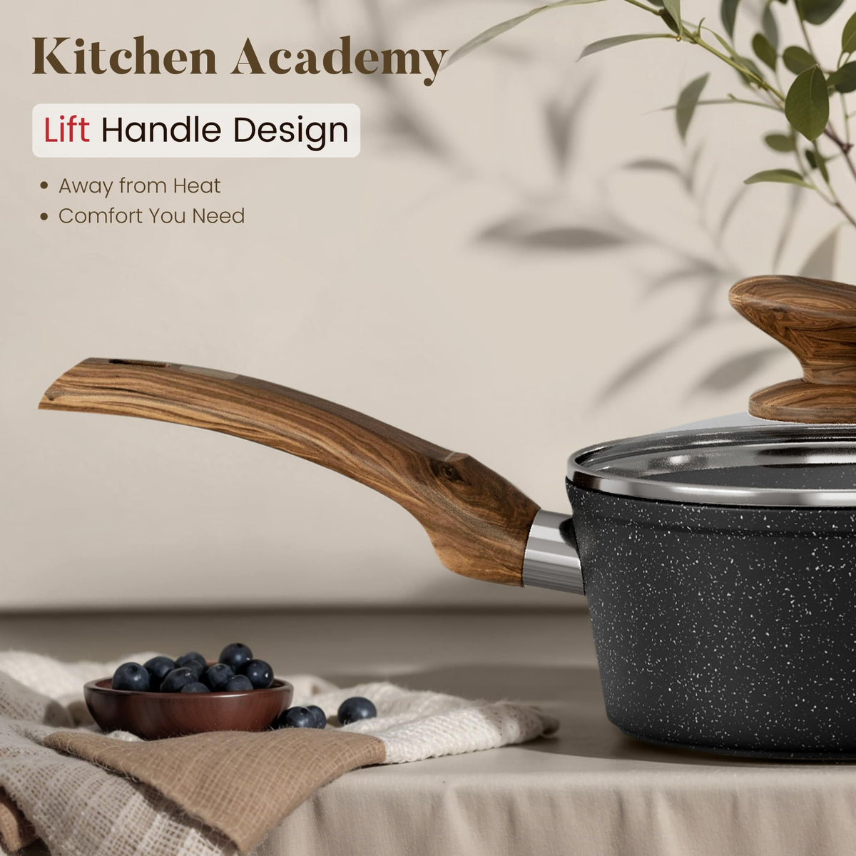 12 Pcs Non Stick Induction Cookware Set A1733