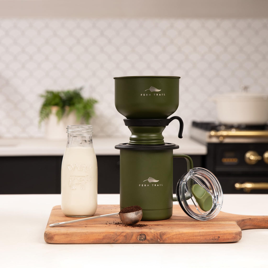 12 oz Insulated Mug with Lid and Reusable Coffee Filter H817289