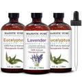 Lavender and Eucalyptus Essential Oil 3 Bottle Bundle 4 fl oz Each J158