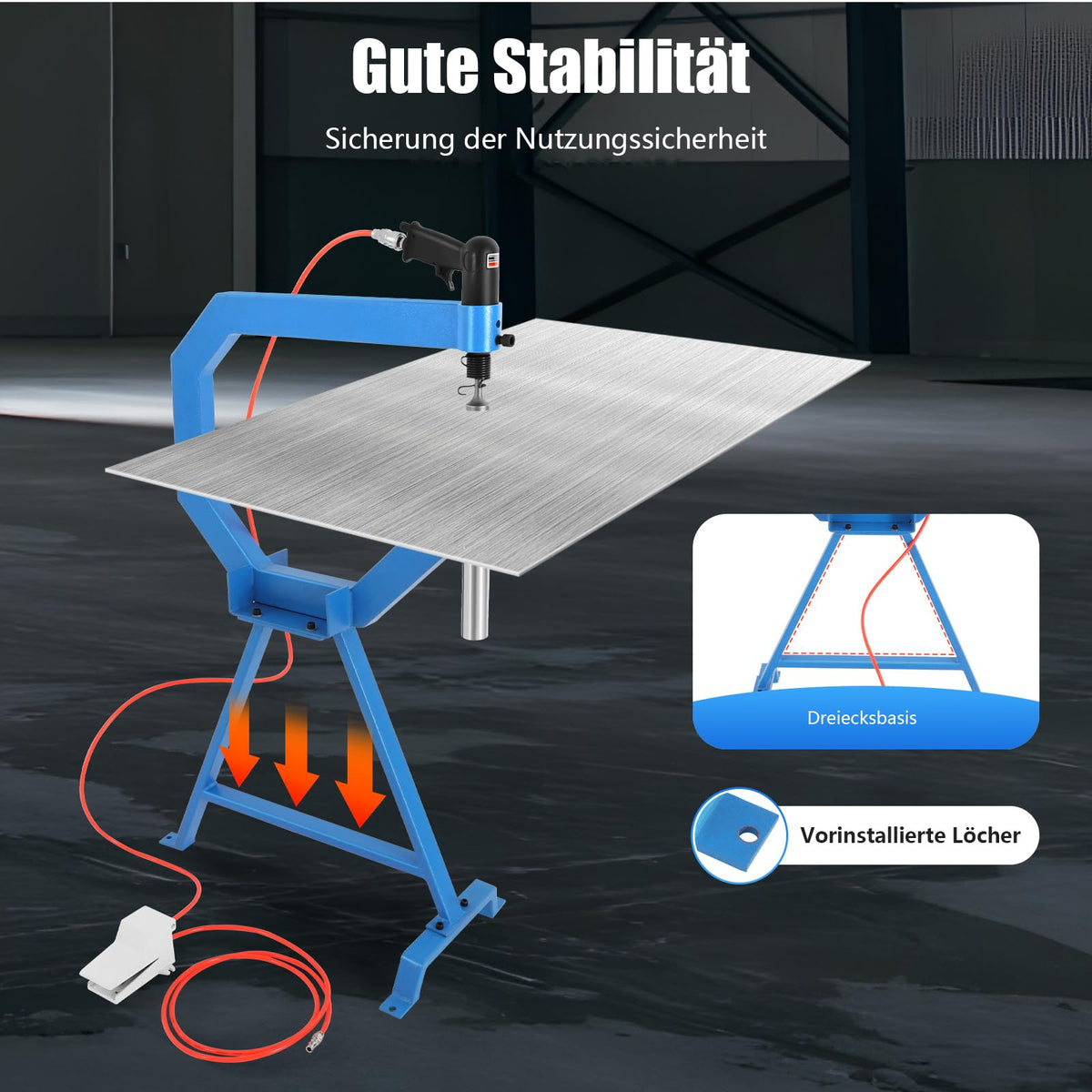 Pneumatic Planishing Hammer with Stand & Pedal U905360
