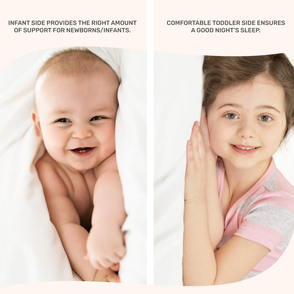 2-in-1 Mini Crib Mattress, Dual-Sided Waterproof P702565