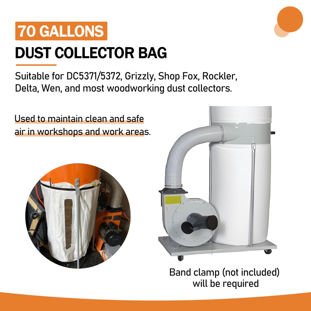 70 Gallon Dust Collector Bag F421
