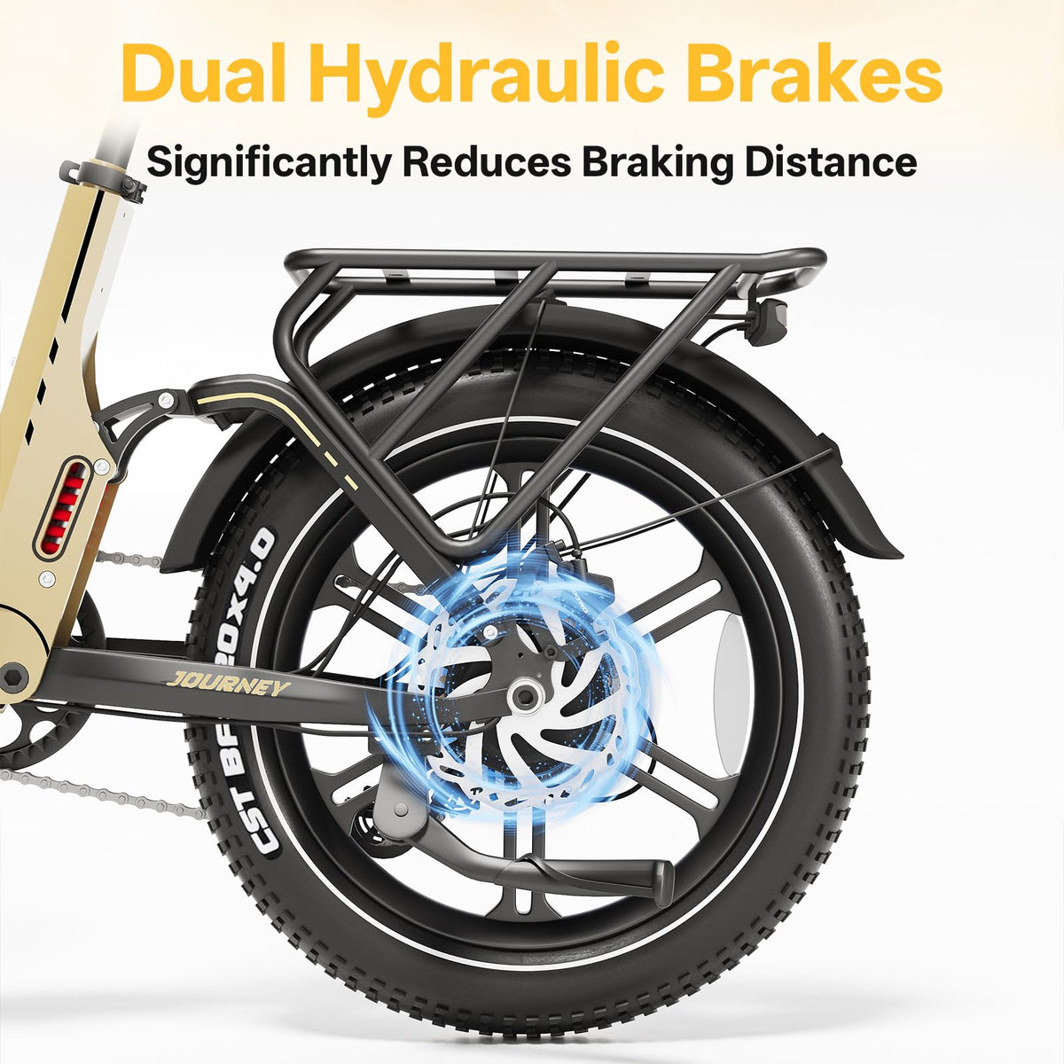 Foldable 7-Speed 20"×4 Fat Tire Electric Bike I41995