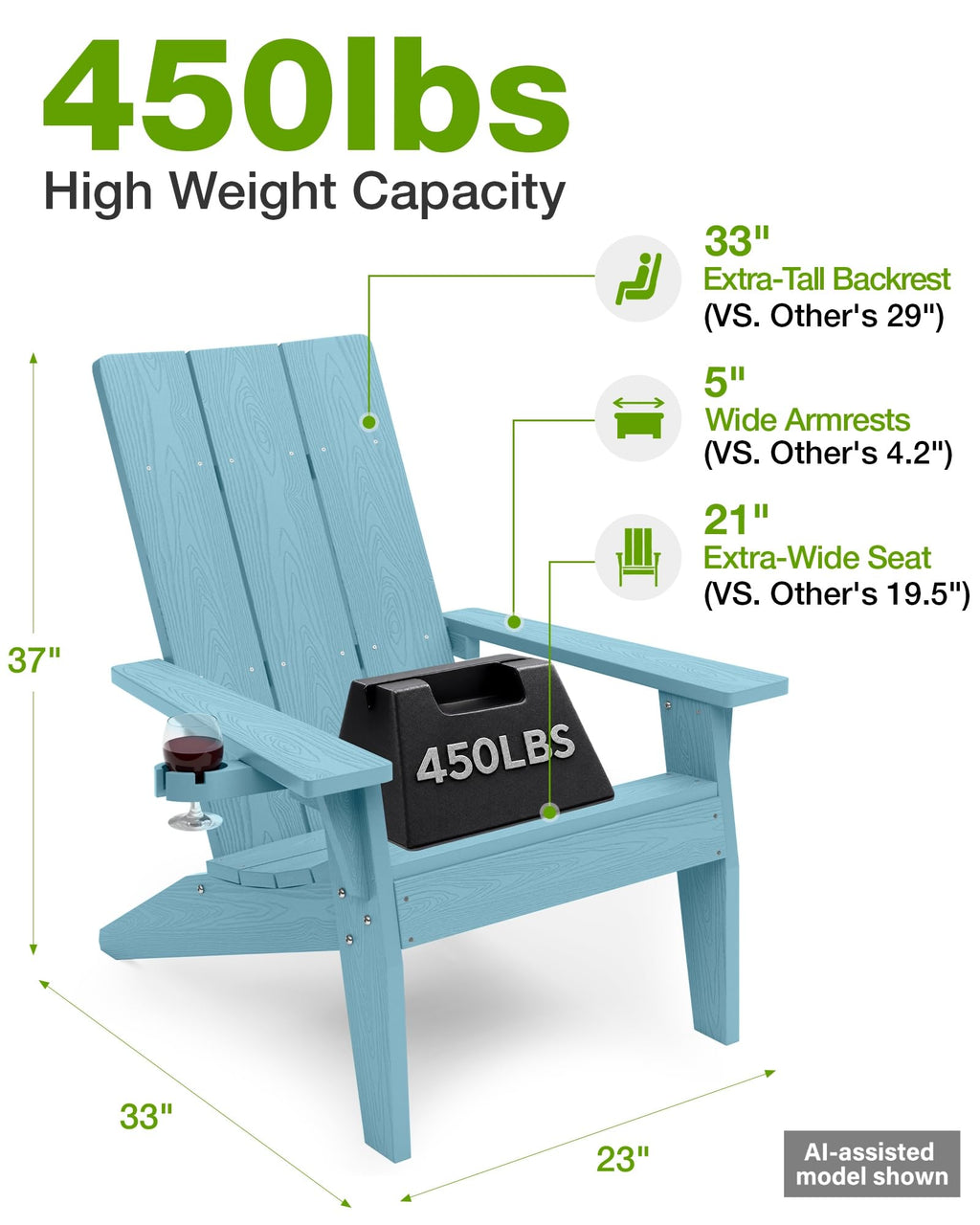 Oversized Adirondack Chair H6699