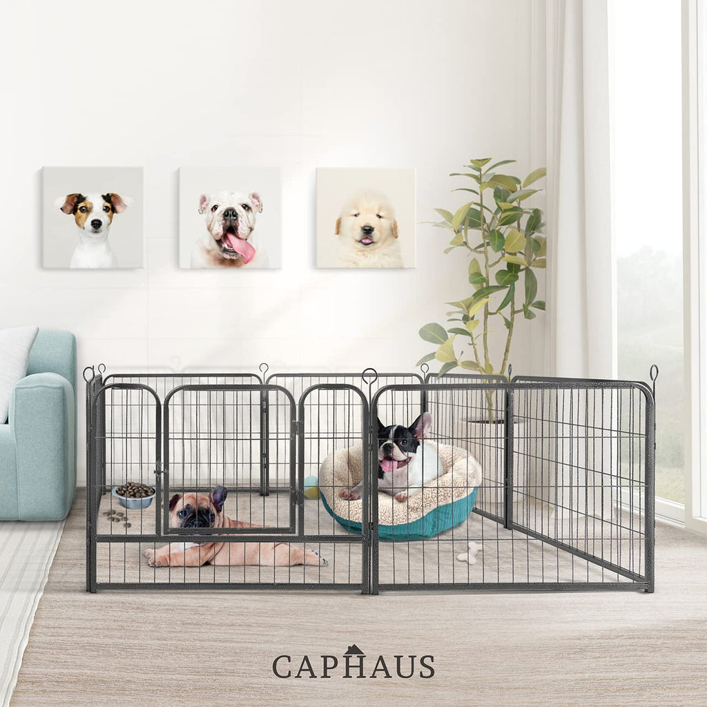 32 Inch Metal Foldable Pet Playpen with Door Z544