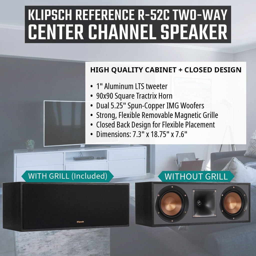 5.1 Home Theater System with Floorstanding, Bookshelf, Channel Speaker and Subwoofer T7529