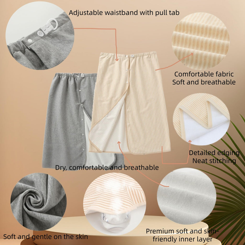 Full Open Waterproof Adjustable Reusable Adult Diaper Skirt X928590