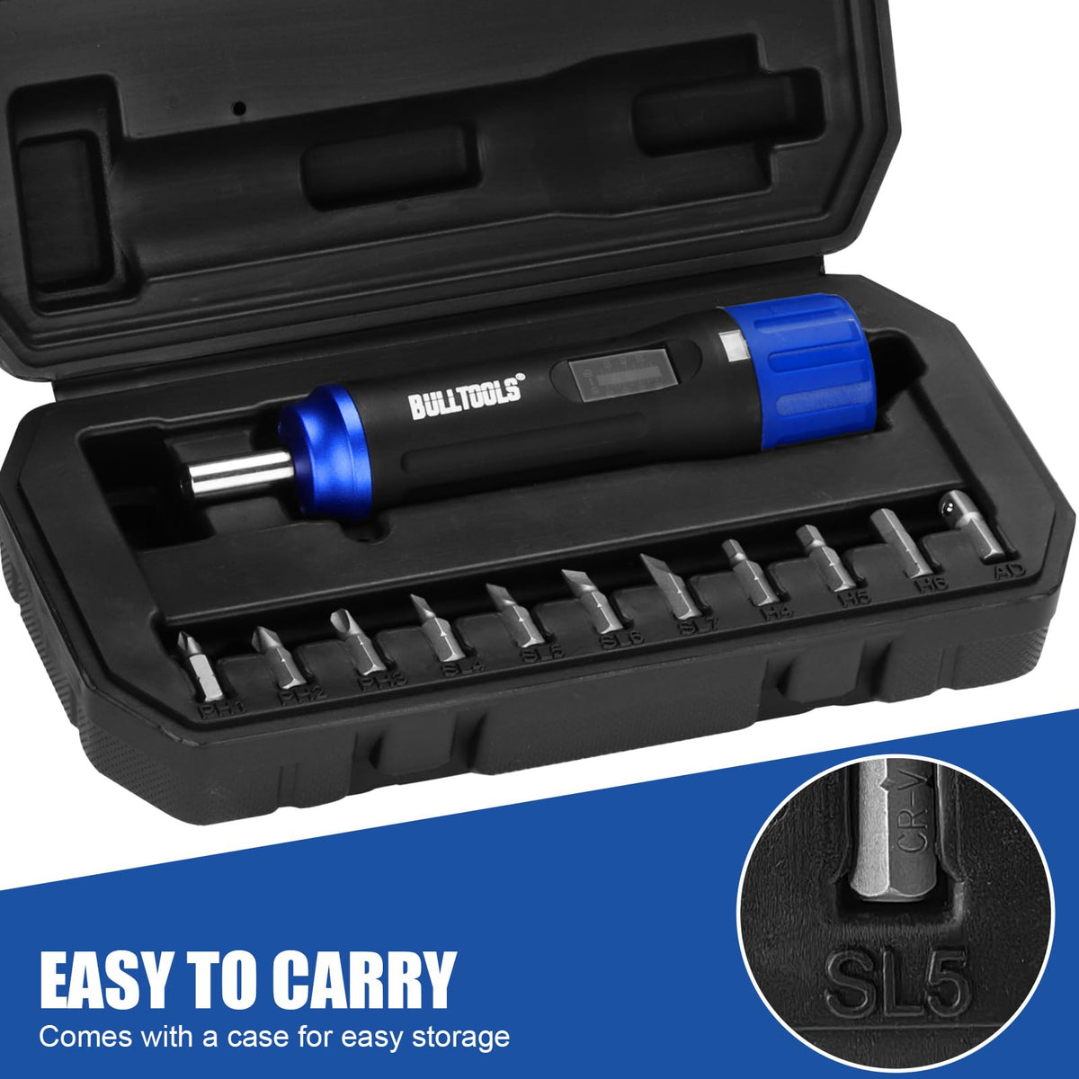 Torque Screwdriver Wrench Set, 10 to 70 Inch Pounds Y697
