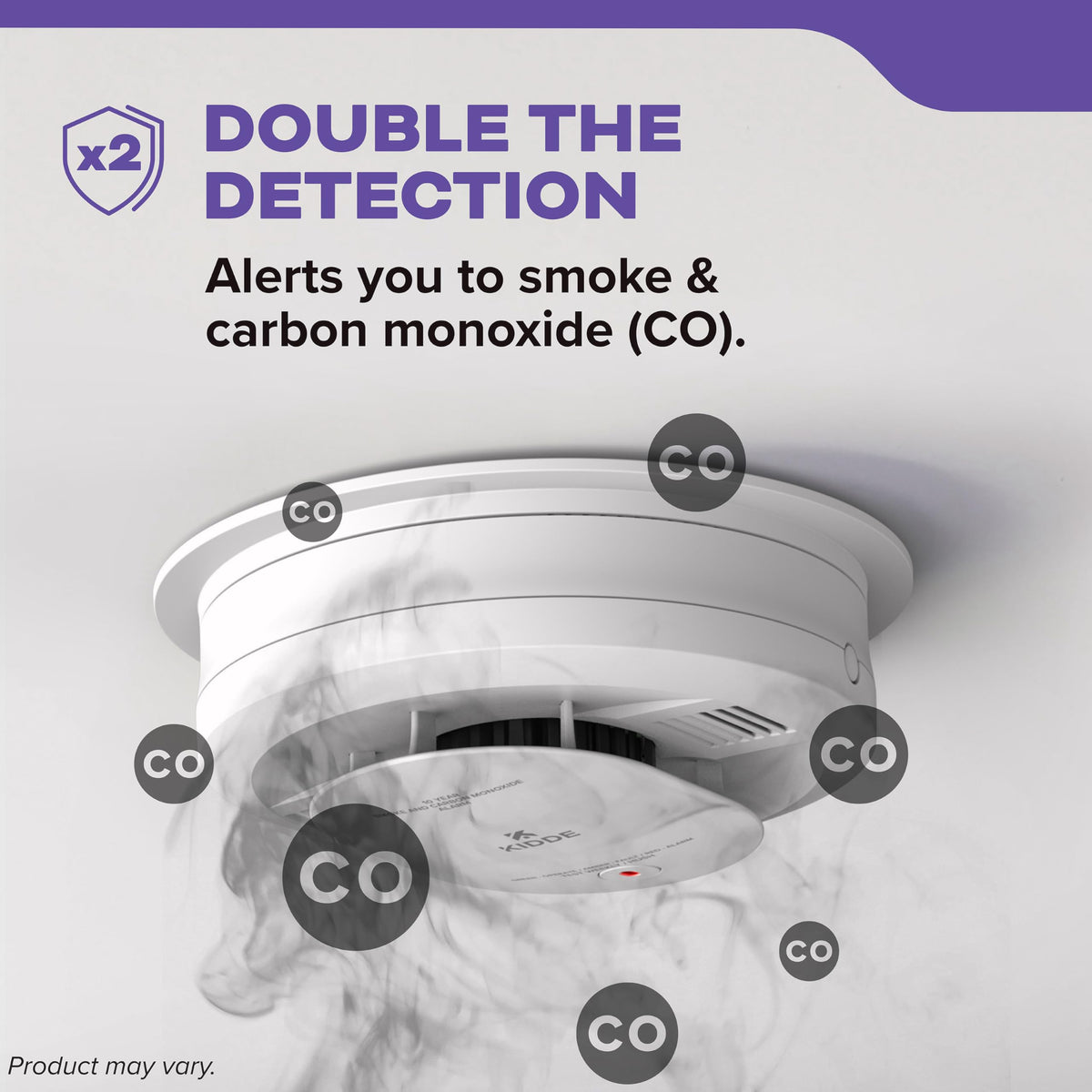 Hardwired Smoke & Carbon Monoxide Detector, 10-Year Battery Backup, 4 Pack M10995