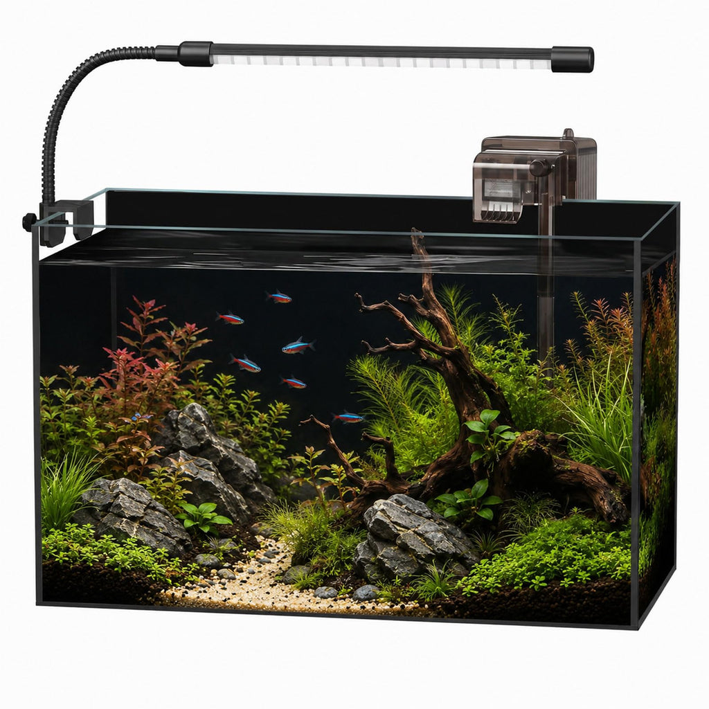 5 Gallon Rimless Glass Aquarium Starter Kit G9014