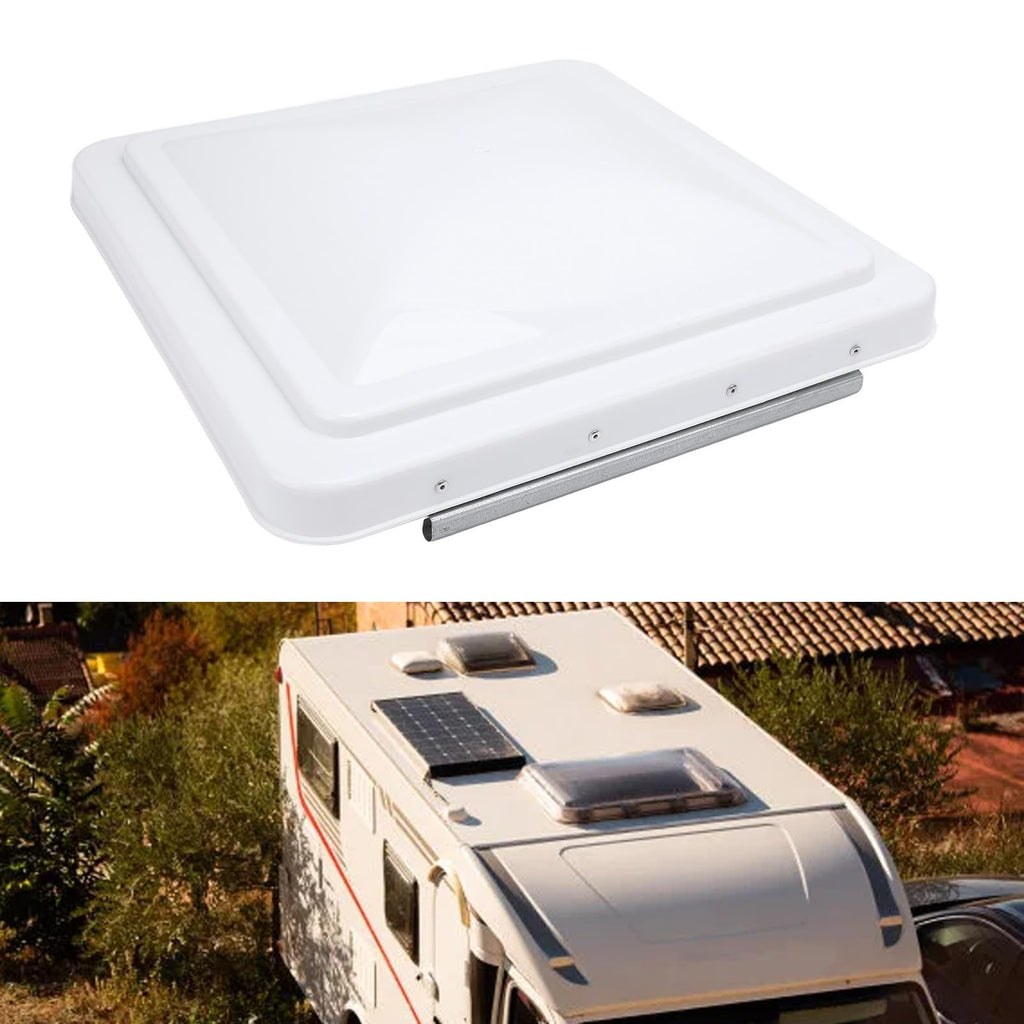 14in White RV Roof Vent Lid Cover 2-Pack G55113