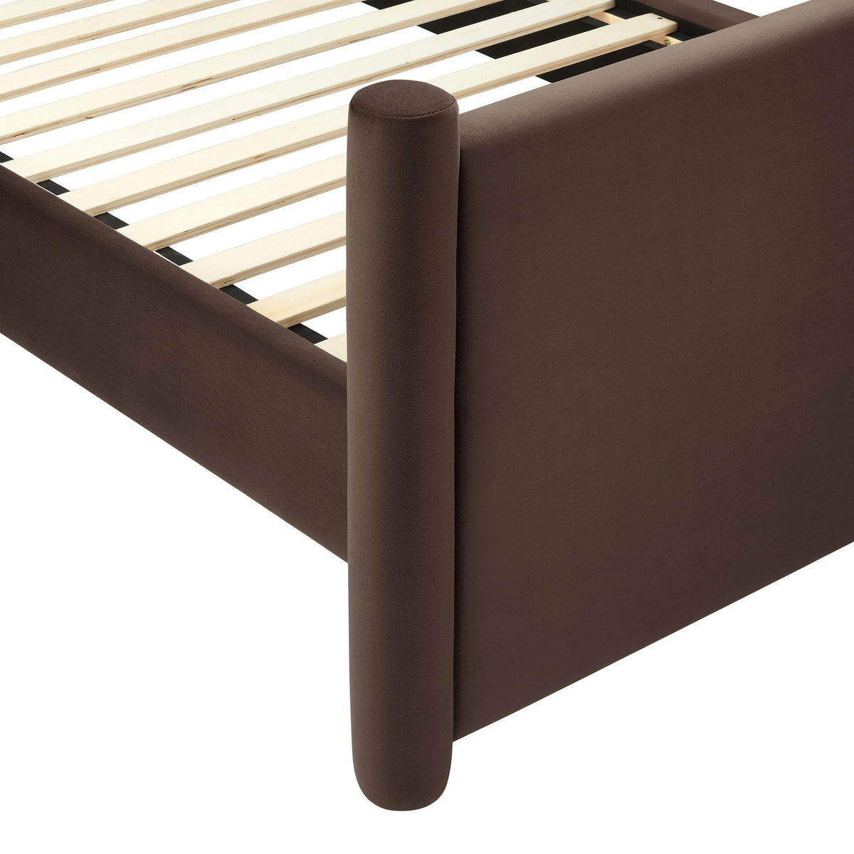King Size Upholstered Platform Bed Frame with Headboard and Footboard Z5708