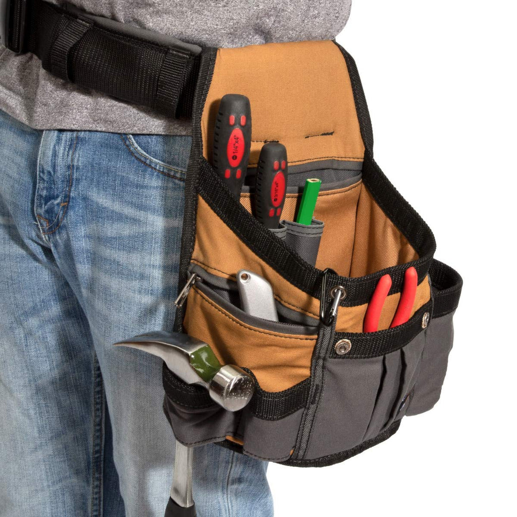 8-Pocket Padded Tool Belt Utility Pouch Adjustable 3-Inch Belt Canvas R4518