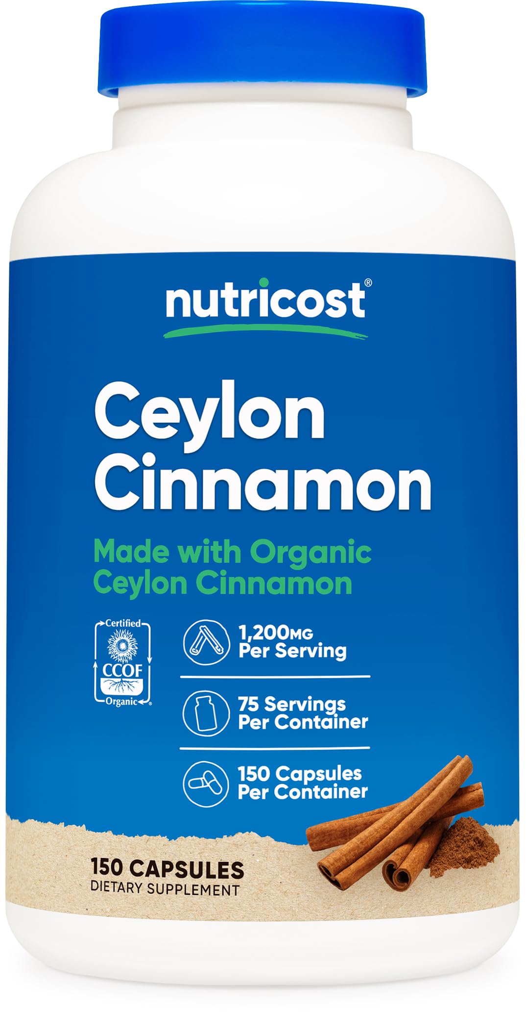 Cinnamon 1,200mg 150 Capsules Z546901