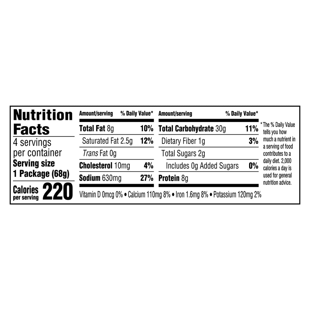 Mac and Cheese Dinner 4 Cups Original Flavor 2.39 oz W3011