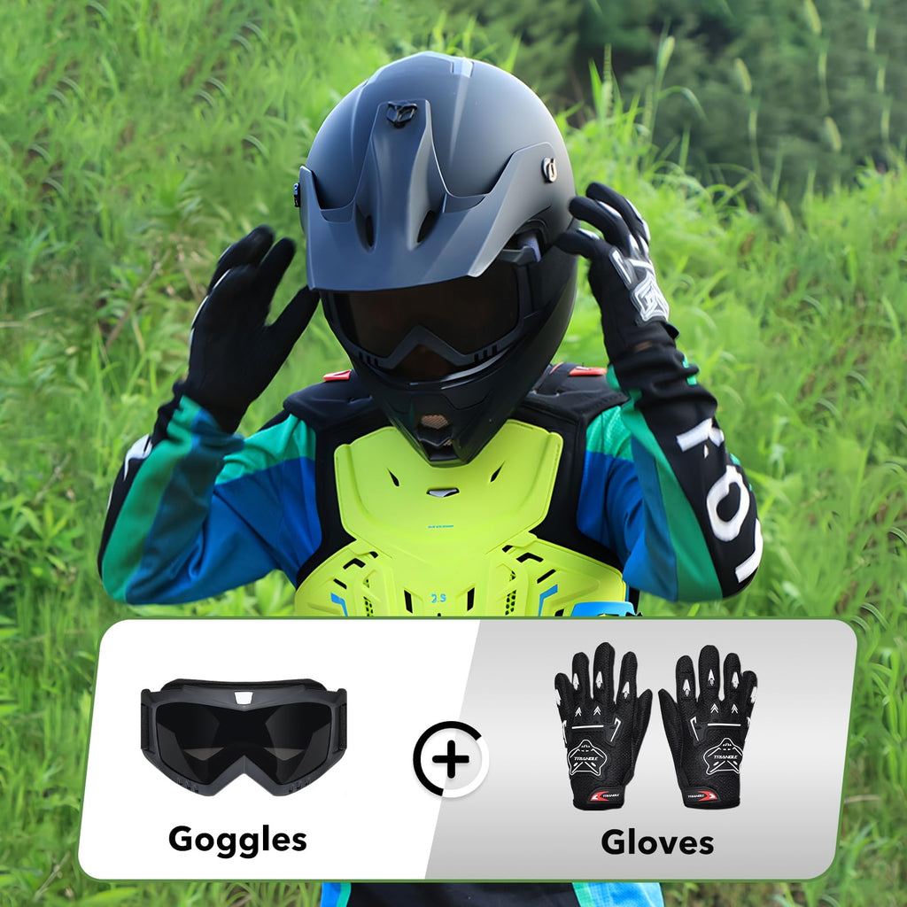 Youth Kids DOT Approved Full Face Motocross Helmet B286362